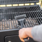 Warm or Hot Clean to 350°F, 3-in-1 SuperSize Black BBQ Grill Brush with Scrubber & Scraper (No Harmful Wire Bristles)