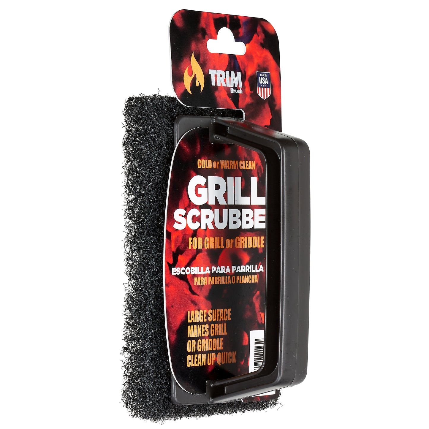 Warm or Hot Clean to 350°F Grill Scrubber
